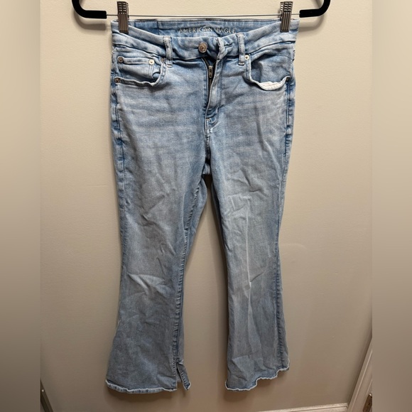 American Eagle Curvy Super High Rise Flare Jeans - Picture 1 of 3